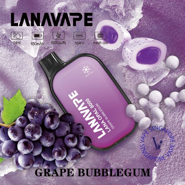 lana-opal-8000-puff-grape-bubblegum-disposable-vape-shop-singapore-sg-vape