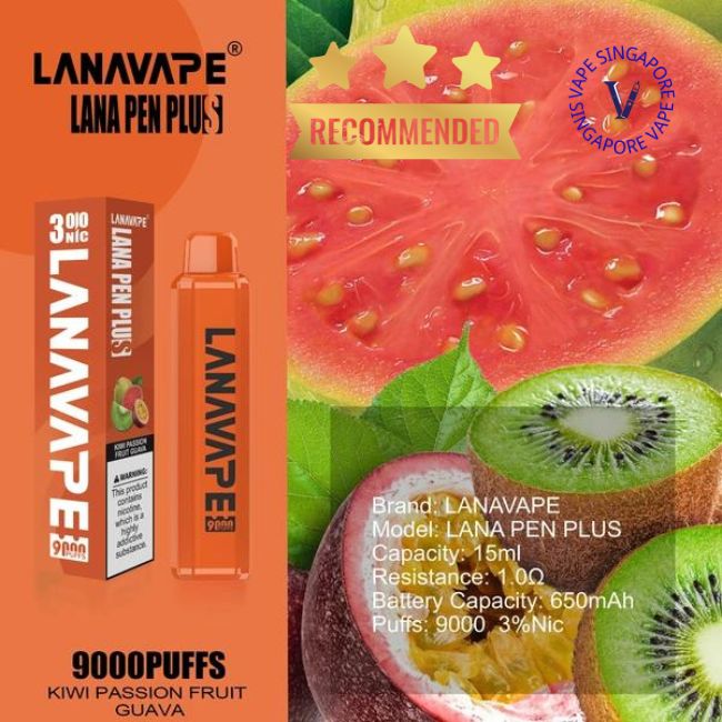 lanapen-plus-9000-puff-kiwi-passion-fruit-guava-vape-shop-singapore