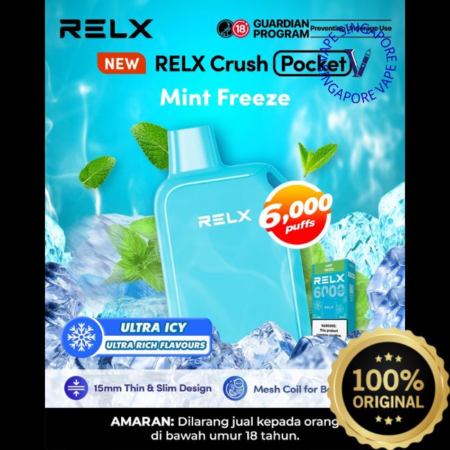 relx-crush-pocket-6000-puff-mint-freeze-vape-shop-singapore