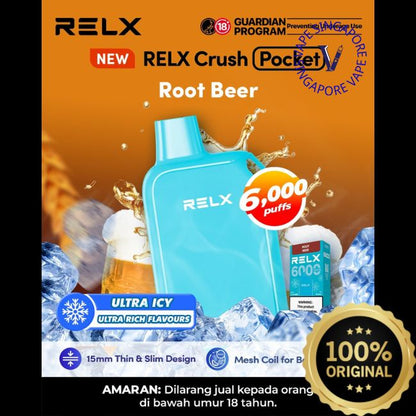 relx-crush-pocket-6000-puff-rootbeer-vape-shop-singapore